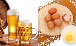 ảnh chụp màn hình bia và trứng gà trắng da