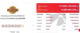 ảnh chụp màn hình kết quả vietlott power 6/55 gần đây