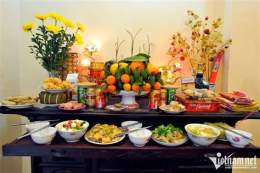 ảnh chụp màn hình mâm cúng đầy tháng bé gái miền nam