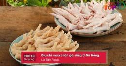 ảnh chụp màn hình mua chân gà sống ở đà nẵng