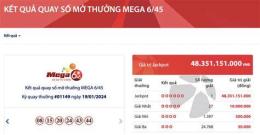 ảnh chụp màn hình vietlott 6/45 kết quả gần đây