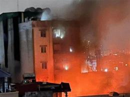 ảnh chụp màn hình vụ cháy bếp ga ở đà lạt