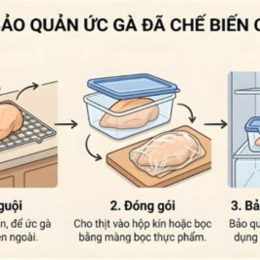 cách bảo quản thịt gà đã ướp