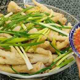 cách làm sạch da chân gà đông tảo