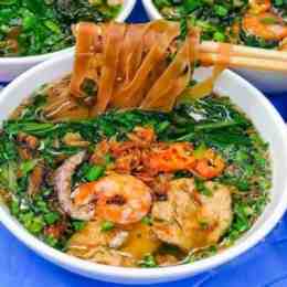 cách nấu bánh đa thịt gà