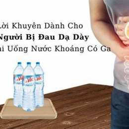 đau dạ dày uống nước khoáng có ga được không