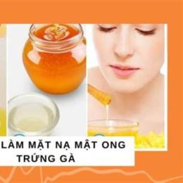 dưỡng da bằng mật ong và trứng gà