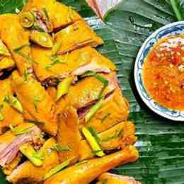 gà ủ muối da giòn