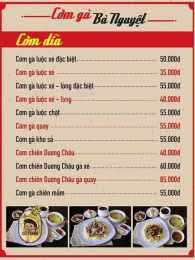 giao diện app cơm gà nguyệt đà nẵng