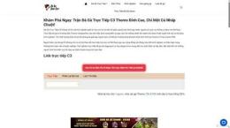 giao diện app đá gà c3 trận 23