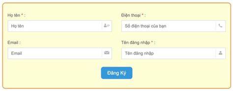 giao diện app đăng kí tài khoản đá gà