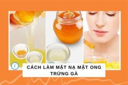 giao diện app dưỡng da bằng mật ong và trứng gà