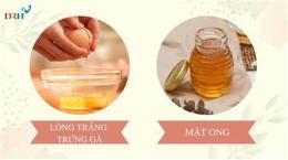 giao diện app dưỡng da bằng trứng gà và mật ong