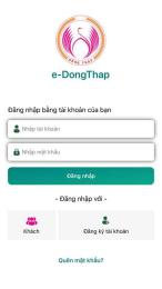 giao diện app ga da dong thap