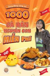 giao diện app gà rán nguyên con dạ nam
