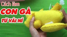 giao diện app làm con gà bằng vải dạ