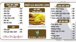 giao diện app phở gà khánh linh đà nẵng