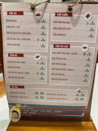 giao diện app quán cơm gà hồng ngọc đà nẵng
