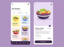 giao diện app salad đậu gà rau củ