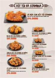 giao diện app thực đơn của gà rán an chicken đà nẵng đà nẵng