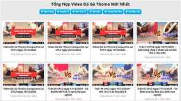 giao diện app tổng hợp đá gà thomo mới nhất