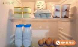 giao diện app trứng gà để tủ lạnh bị đông đá