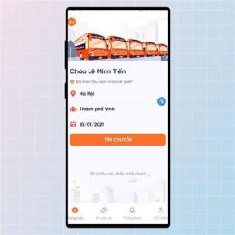 giao diện app vé tàu tết ga đà nẵng