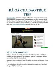 giao diện app xem da ga truc tiep cua dao