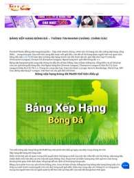 hướng dẫn sử dụng bang xep hang bong da la li ga