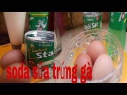 hướng dẫn sử dụng cách làm sô đa sữa hột gà