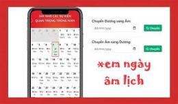 hướng dẫn sử dụng da ga ngay am lich