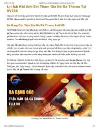 hướng dẫn sử dụng đá gà thomo ngày 3/6