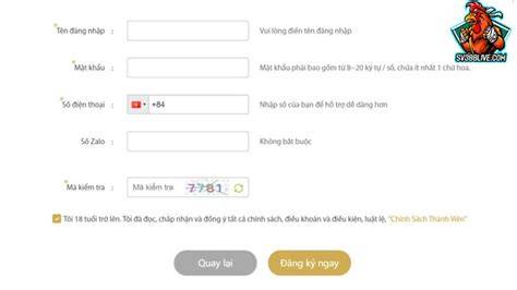 hướng dẫn sử dụng đăng ký tài khoản đá gà sv388
