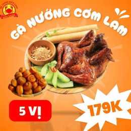 hướng dẫn sử dụng gà nướng cơm lam đắk lắk