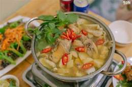 hướng dẫn sử dụng lẩu gà lá é hạnh đà lạt