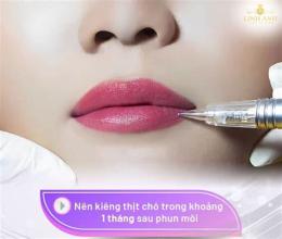 hướng dẫn sử dụng xăm môi có được ăn da gà không