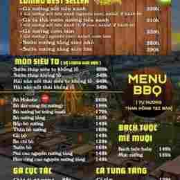 menu tiệm gà túk túk đà lạt