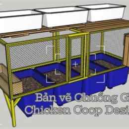 mô hình chuồng gà đá