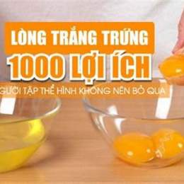 tác dụng của lòng trắng trứng gà đối với da