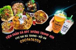 tính năng nổi bật chân gà sả tắc - bún đậu mắm tôm trump đen
