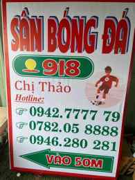 tính năng nổi bật sân bóng đá mini 918 - đối diện nhà ga t3