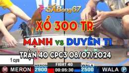 tính năng nổi bật trận gà đá xổ 300 của duyên ti