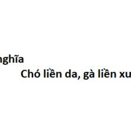ý nghĩa câu chó liền da gà liền xương